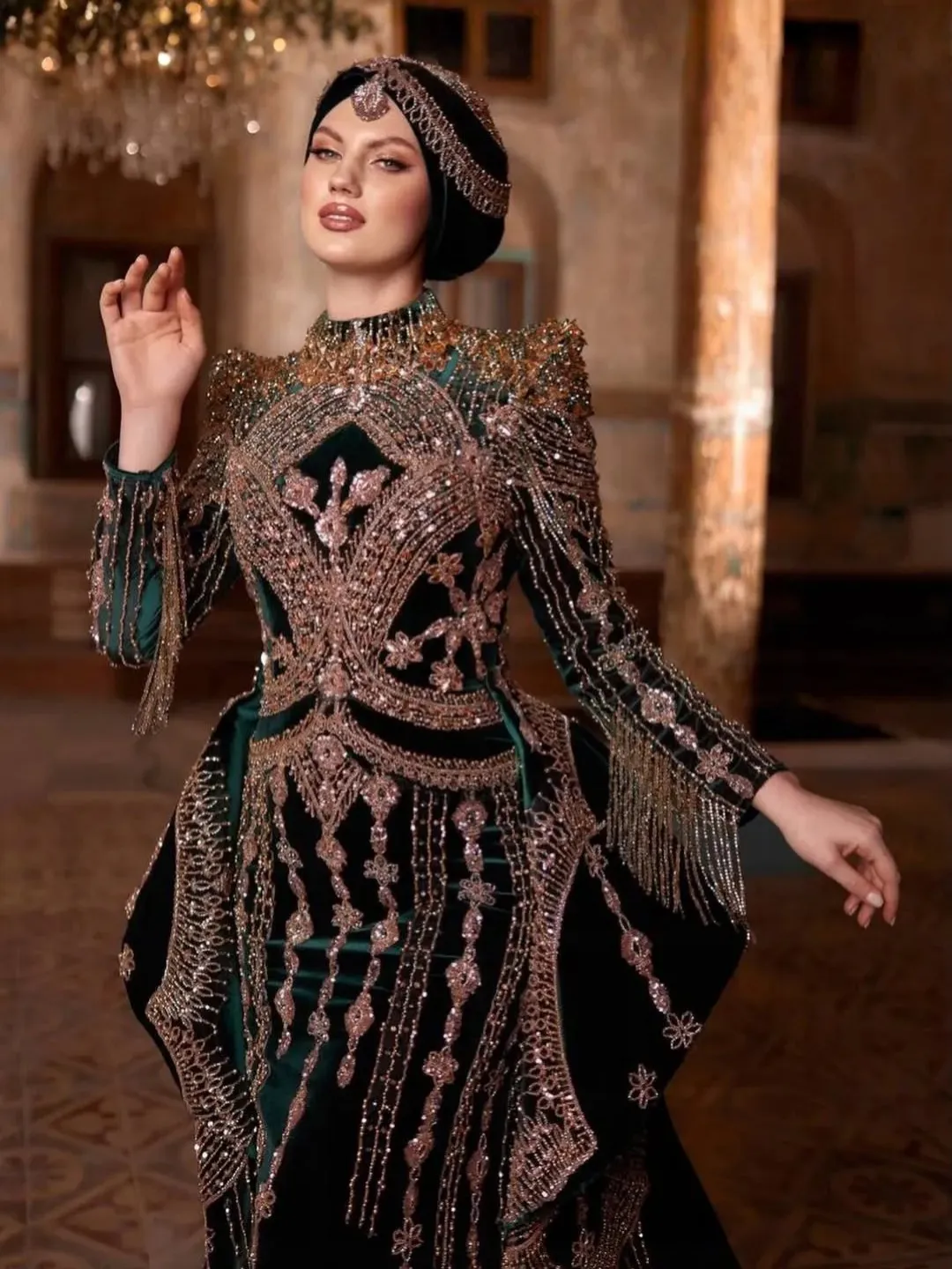 Kabarık Etekli Prenses Model Kırmızı Nişanlık